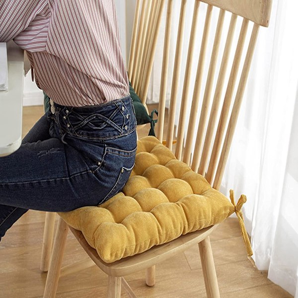 40x40cm Sittdynor, Fyrkantiga Stolsdynor för Inomhus- och Utomhusbruk, Trädgårdsmöbeldekoration, Stolskudde, Slumpmässig Färg