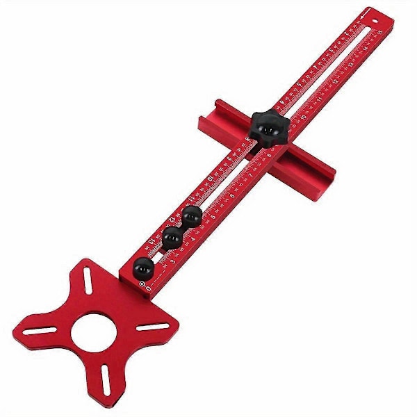 4-i-1 Fräsjigg för Router - Skåpsbeslag Jig Aluminium Router Cirkelsåg Jigg Punch-Router Fräsfäste B