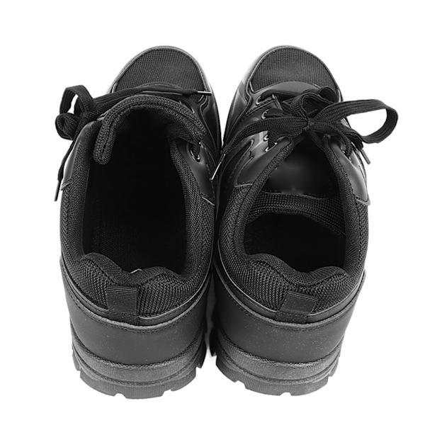 Udendørs Sportsko Åndbar Mesh Hævet Anti-Slip Sål Gummi Multifunktionelle Letvægts Vandresko til Mænd Klatring Gå Klassisk Sort 43