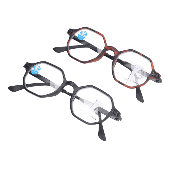 2 pakke blå lysblokkerende briller Multi Focus Computer Reading Gaming TV Telefoner Briller for kvinner Menn