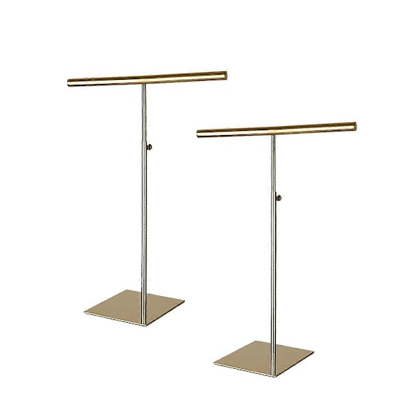 Halskædeholder Smykkestativ Guld Poleret Taske Display Stand