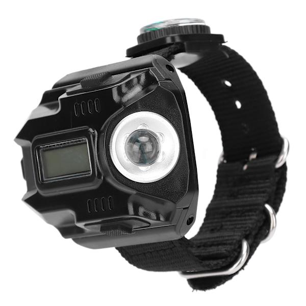 Handledslampa med LED-ljus och display, elektronisk klocka, multifunktionell klocklampa