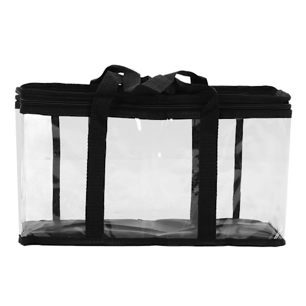 PVC-verktygsförvaringsväska transparent dragkedja dammtät stor kapacitet verktygsorganisatör för underhåll 38 X 15 X 21cm