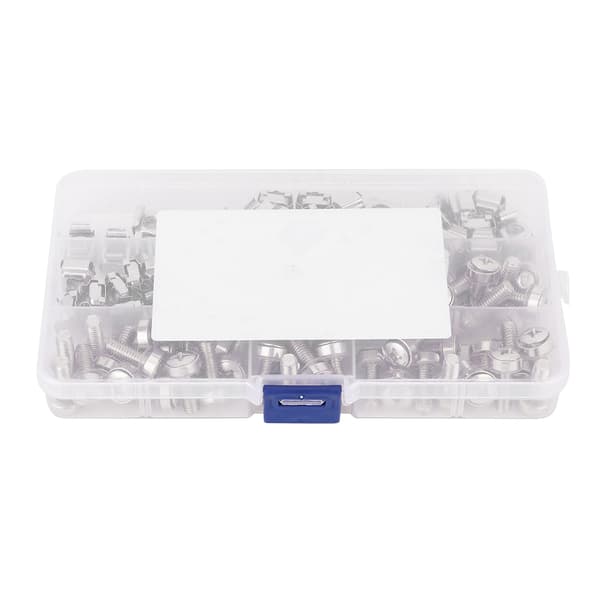 50-pack M6x20 Nätverksskåp Rackskruvar M6 Burmuttrar