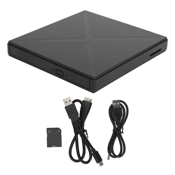 Ekstern DVD-drev USB 2.0 3.0 Højhastigheds lagerkortlæser TPEC Shell Plug and Play DVD-brænder til bærbar computer og stationær computer