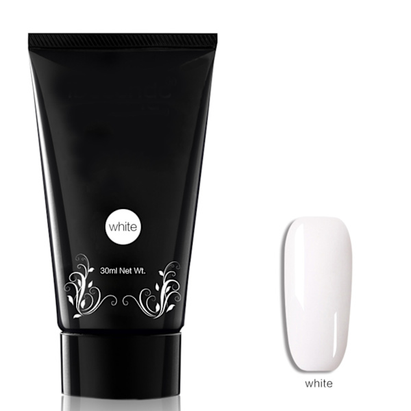 30ml Snabb Nagel Extensions Gel Lätt att Ta Bort Manikyr UV Gel Tillbehör (Vit)