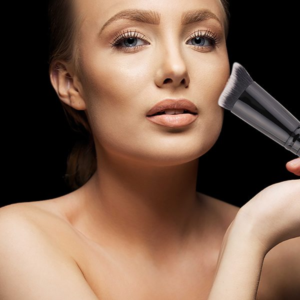 Kunstig fiber ansigts foundation børste maske børste kosmetisk skønhedsværktøj