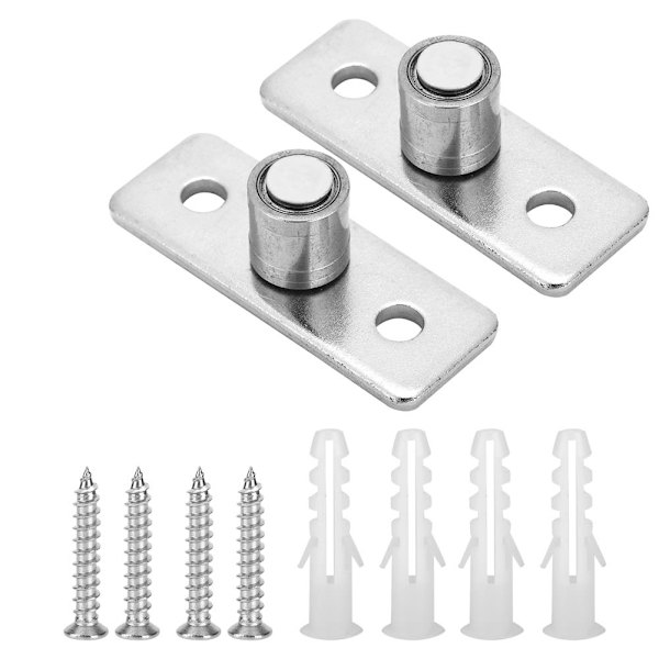 2 Stk Rustfri Stål Stalddør Rulle Gulvguide Skydedør Hardware tilbehør