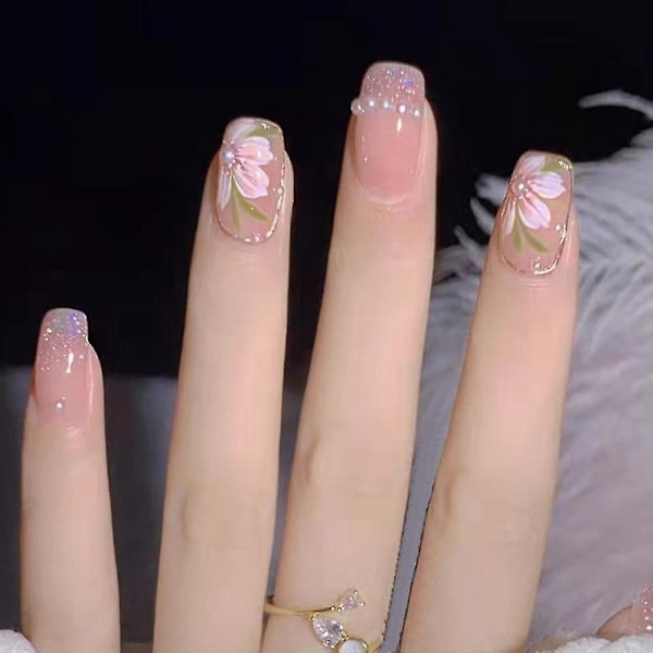 Nagelsticker 5d Utsökt Präglad Nageldekoration Självhäftande Nageldekoration Blomma Snideri Design Akryl Nagel