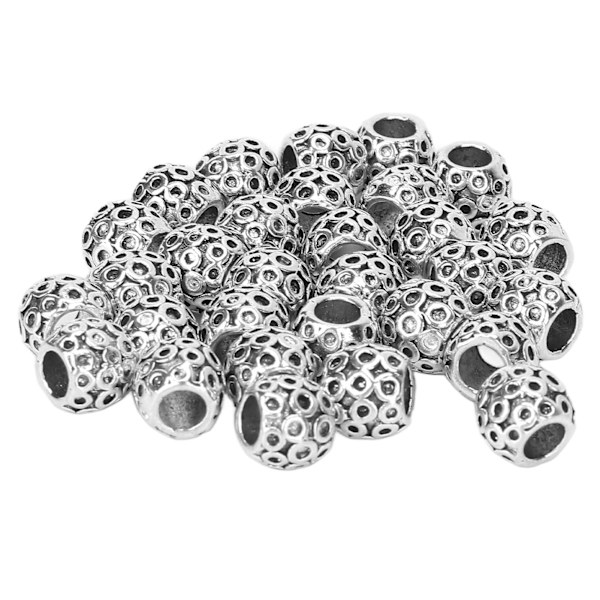 30 kpl partahelmi metalliseos Retro rastatukka hiusputki helmi koru riipus hiuksiin punottava kaulakoru DIY