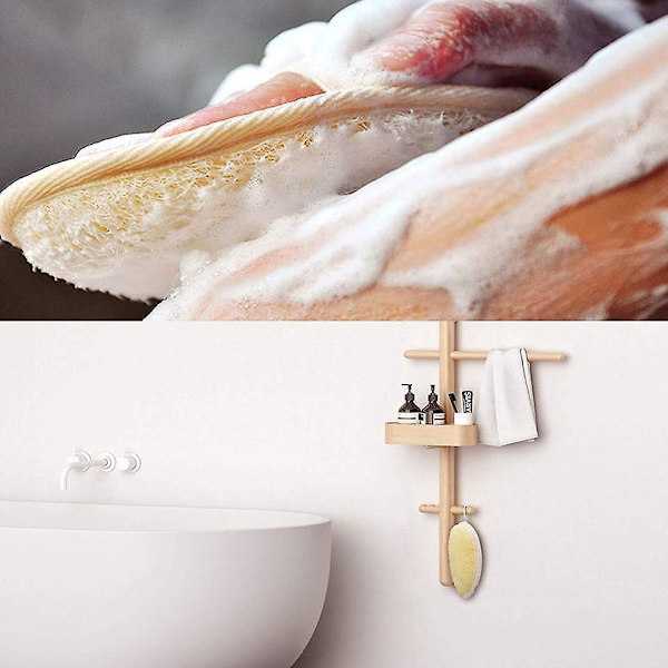 Peeling Loofah Pad - Djuprengör Din Kropp, Ansikte & Rygg, Tar Bort Oljor - 2-pack