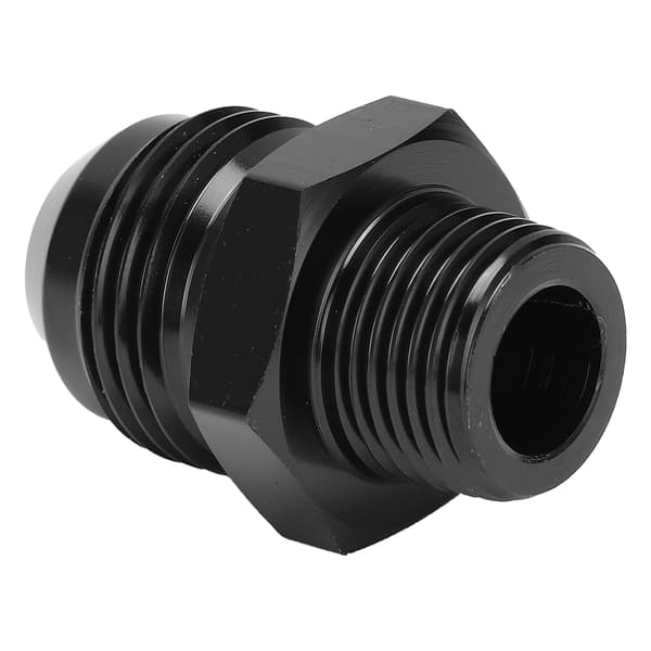 Lige adapter 10 AN til 3/8 NPT sort anodiseret 6061-T6 aluminium til de fleste væsker