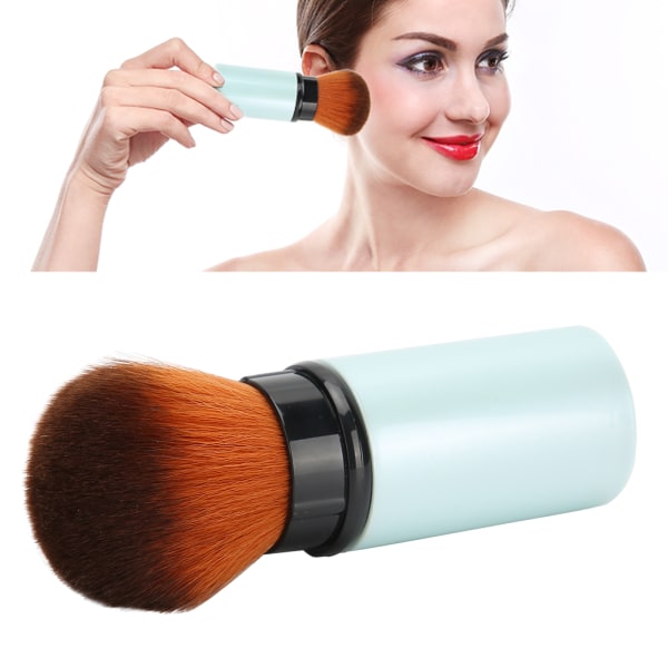 Powder Blush Brush Profesjonell uttrekkbar Contour Powder Face Brush Løs pulverbørste