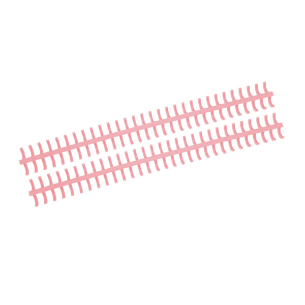 10 stk løse blad bindingsrygg 30 hull kuttbar slitesterk PP plast 10mm bindingskam for studentkontor Rouge Pink