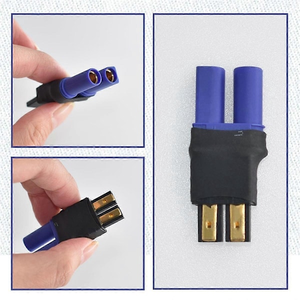 RC LiPo Batterikontakt Adapter EC5 Hane Hona på ESC Laddare