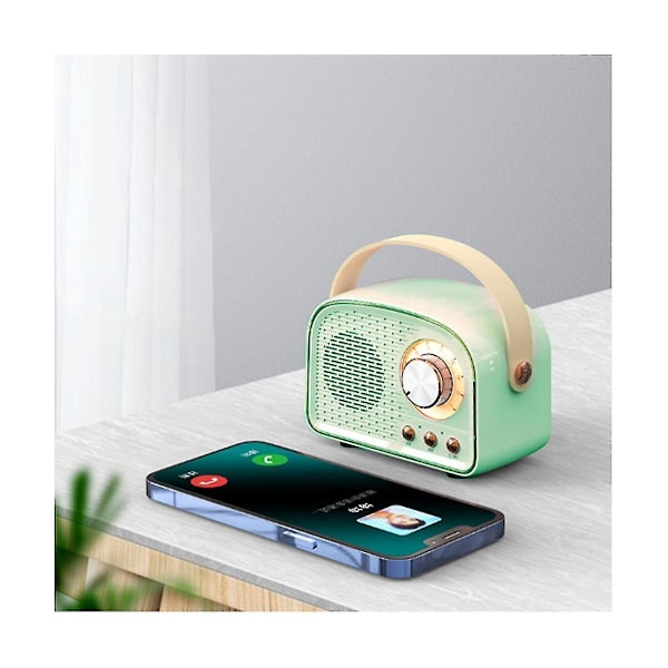 Trådlös Retro Bluetooth Högtalare Radio, Portabel Bluetooth Högtalare för Utomhusbruk Stöder Tws Pairing/u-