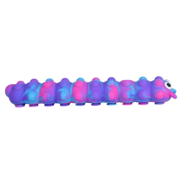 Caterpillar Push Bubble Suction Cup Toys Silikon Sensoriske Legetøy Stress Lette Legetøy Reiseleker for Barn Voksne