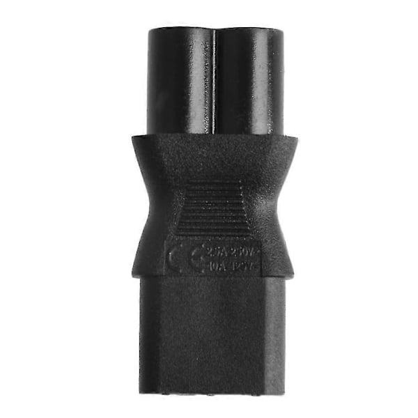IEC 320 3-Pin C13 Hona till C6 Hane Klöverblad Kontakt AC Strömadapter Konverterare