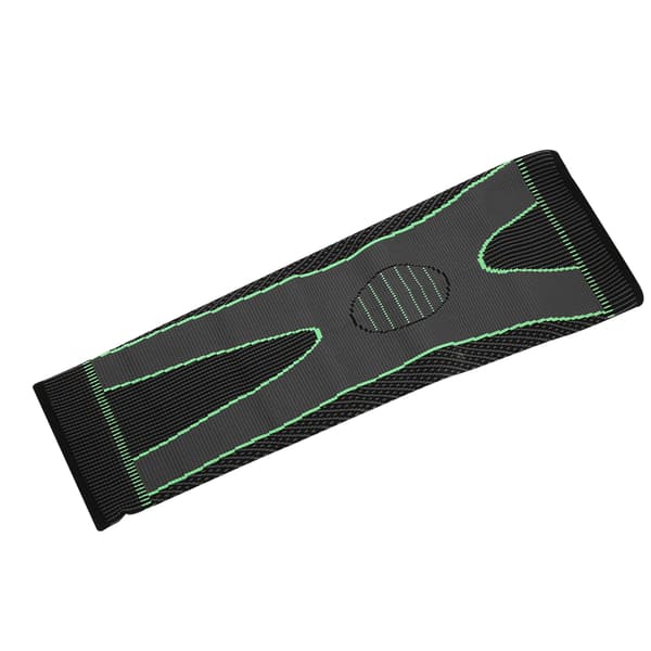 1 ST Svart Grön Stickning Varm Förlängd Elastisk Sport Knäskydd Benärm Knäskydd L