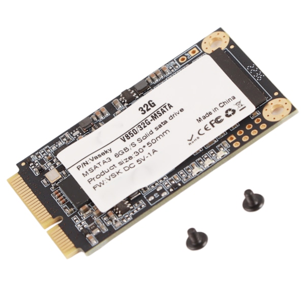1,8 tum MSATA3 SSD MSATA III / II / I Hög hastighet Notebook Solid State Drive (32G)