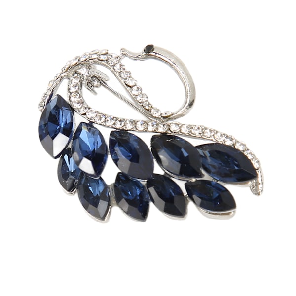 Broschnål Glänsande gnistrande Elegant Blå Djur Rhinestone Broscher Pins för fest