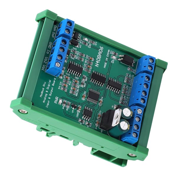 Analog Digital Input Output Modul med Kabinet 8-Kanal RS485 DC12V N4DBA06 14-34MA