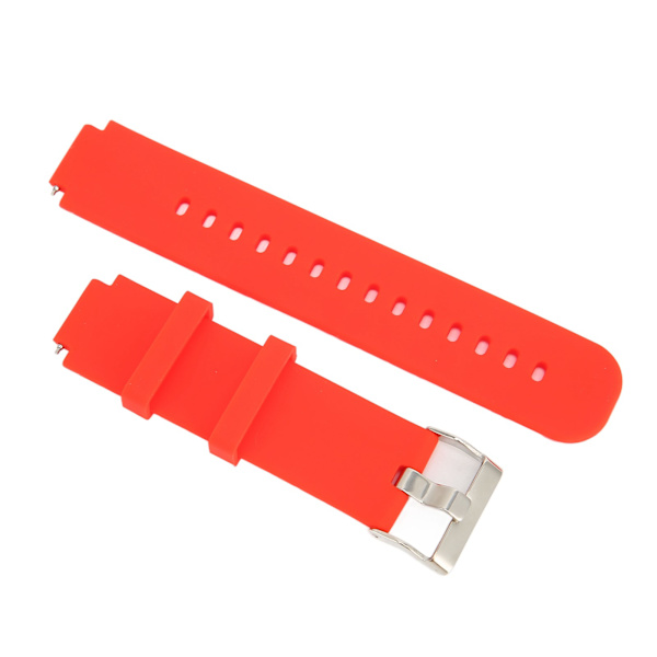 Silikonklokkebånd Rem Stropp Armbåndserstatning for Amazfit Smart Watch Verge 2 A1807Rød