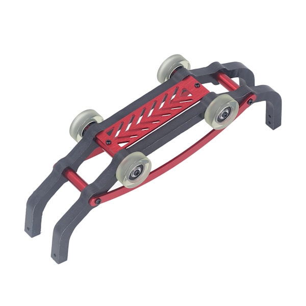 Koottu Wheelie Bar alumiiniseos-nailon Wheelie Bar varaosat MJX 1/16 16208 16210 16207 RC-autoon punainen