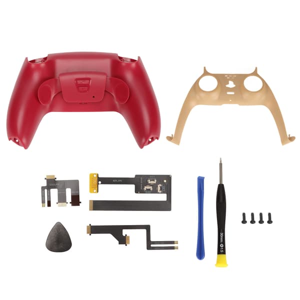 Game Controller Tilbageknap Tilbehør Professionel Mapping Burst Gamepad Dobbelt Tilbageknap til PS5 Controller Rød
