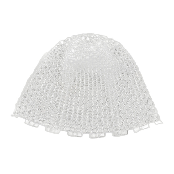 Fiskehåv ersättning transparent vit hopfällbar gummi 55cm fiskenät för fiskare