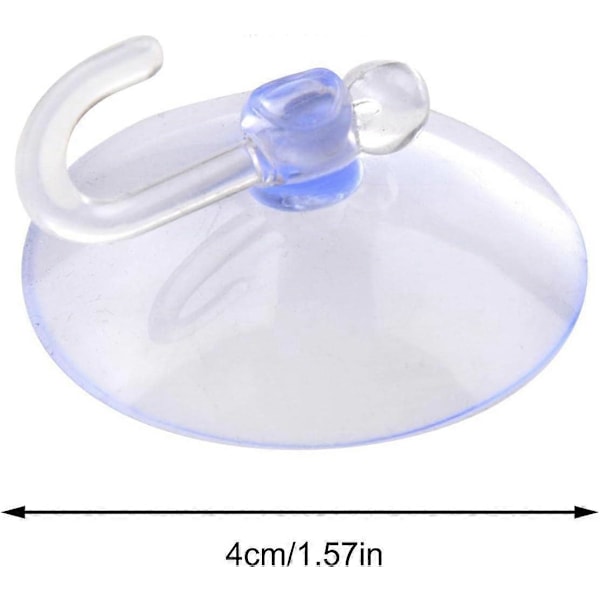 Kraftiga Sugkoppar - Mini Transparenta Sugkoppskrokar för Kök Badrum, Lättviktig Praktisk Portabel Krok för Glasspeglar Väggar Badrum