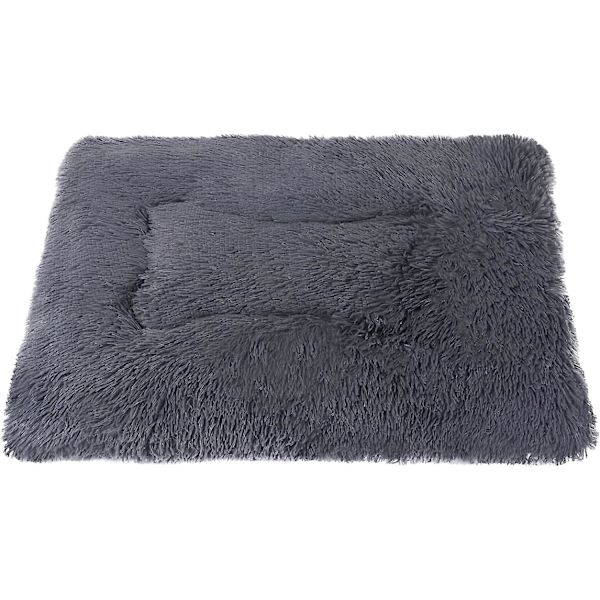 Konepestävä kaksipuolinen koiranpeitto, käännettävä lemmikkimatto (M 78/54 cm, tummanharmaa)