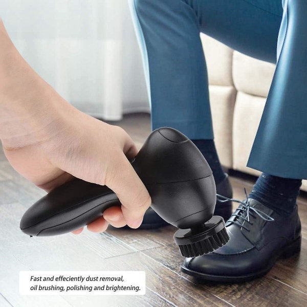 Sähköinen kengänkiillotuskone 4 vaihdettavalla harjaspäällä miesten kenkien hoitoon ja matkalahjaan