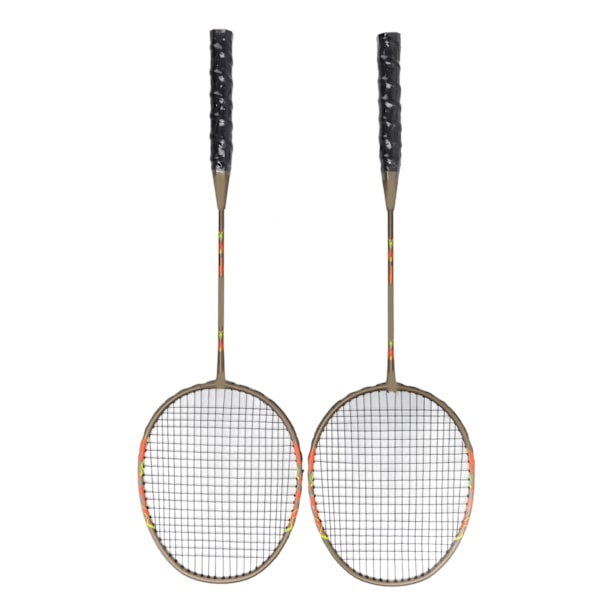 2 st badmintonsats set lätt järnlegering en bit badmintonracketar med förvaringsväska för nybörjare