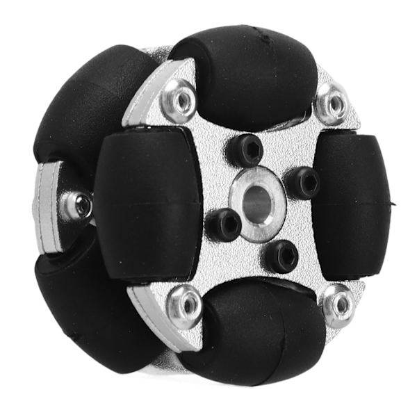38mm 1.5 tuuman kaksoisalumiininen Omni-pyörä Robotin Omni-suuntainen pyörä metallisella navalla 14166
