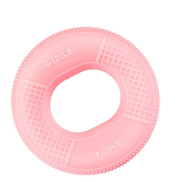 Ring Hand Exerciser Portabel Silikon Dubbel Styrka Förbättra Cirkulation Finger Exerciser Rosa