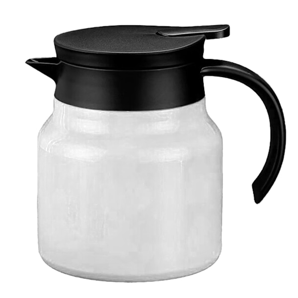Isolerad tekanna 1000 ml tevattenseparation avtagbar termoskanna för hemmet vit