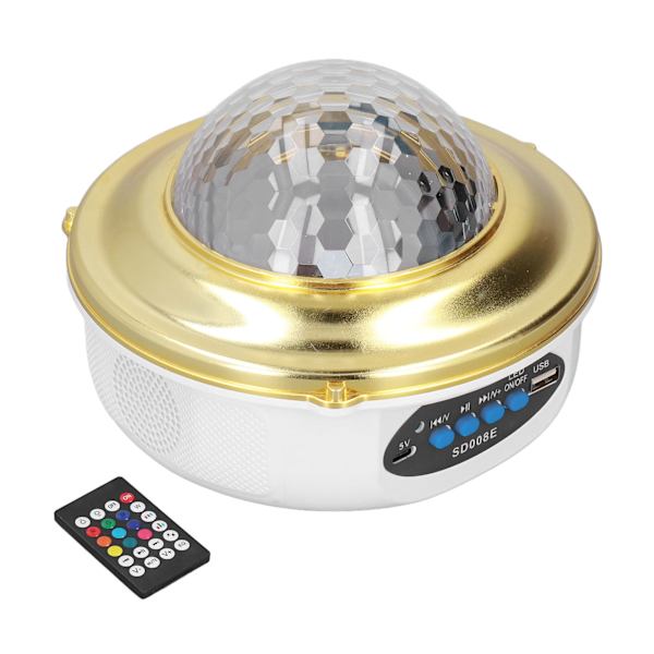 Bluetooth-högtalare boll ljus RGB-festljus stjärnprojektor sovrumsmusikprojektionslampa för bröllop