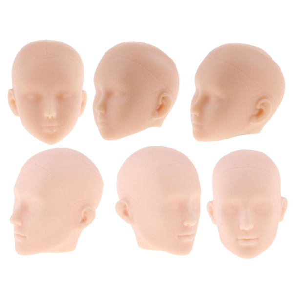 6 x 1:6 Actionfigur Dockhuvud Referens Skulptering Sminkövning Allmänt