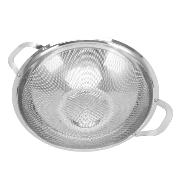 Rustfritt stål dørslag Multipurpose Mesh Sil Kurver Frukt Grønnsak Avløp Kurv med Håndtak for Kjøkken Tilbehør 16cm / 6.3in