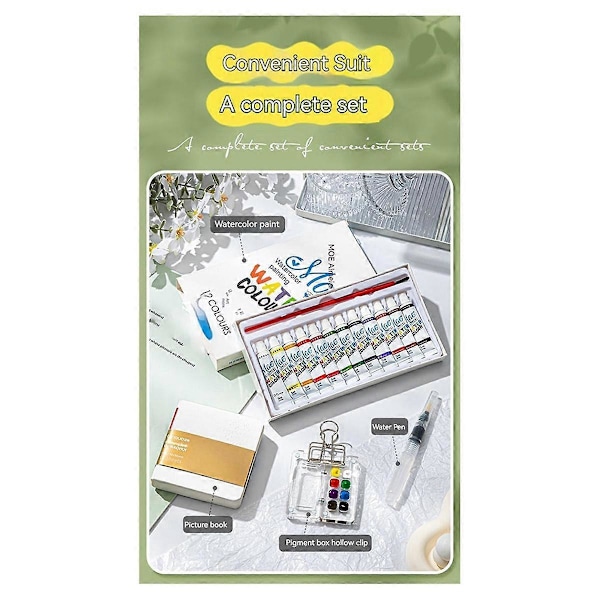 Reseklar Färgpalett Bundle, Mini Rese Färgpalett Akryl, C