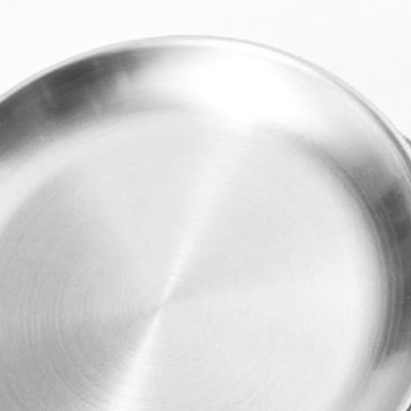Runde pizzaplader i rustfrit stål, diameter 11,8 tommer, runde middagstallerkener i børstet metal til kage, dessert, frugt og vestlig mad