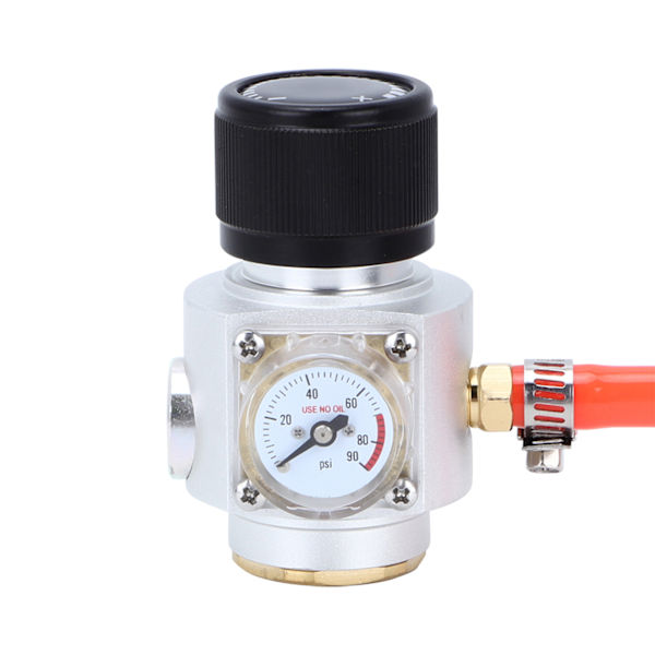 CO2 Mini Gas Regulator 5/16in Gas Line Assembly Quick Connector Tryckmätare