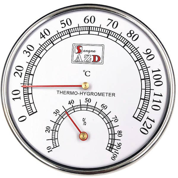 Celsius Sauna Termometer Hygrometer til Værksteder, Pools og Varehuse - Spa Tilbehør