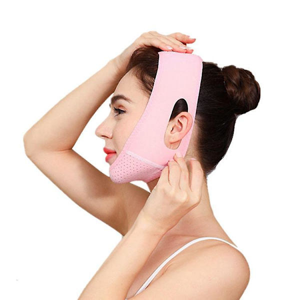 V-Line Mask - Dubbelhaka Reducer & Ansiktslyftande Rem (2 stycken)
