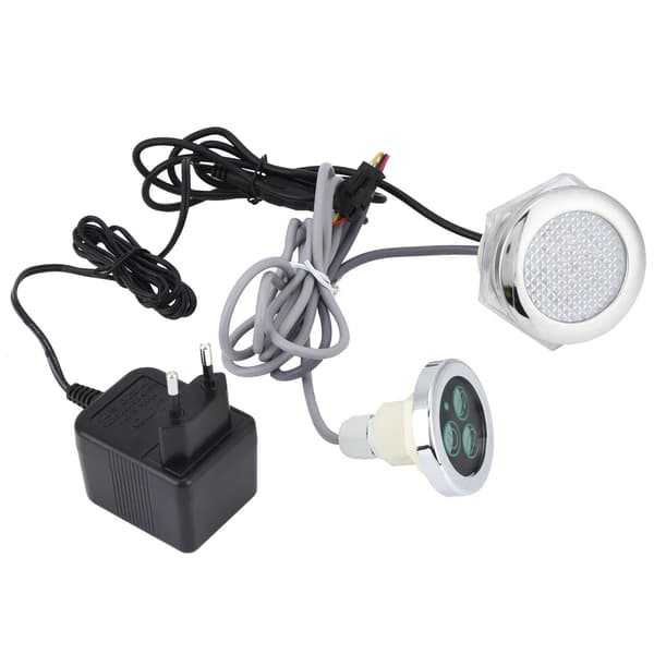 Farverige undervandslys 12V vandtæt LED-lampe med controller til pool boblebad EU 230-240V