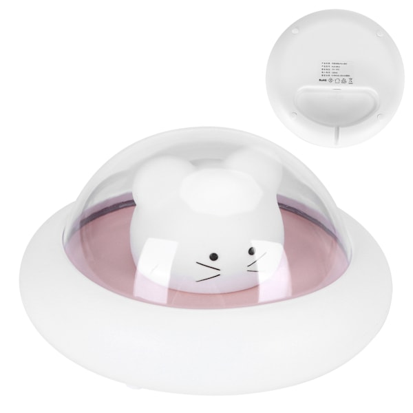 Mini natlampe USB-opladning LED tegneserie bordlampe med berøringssensor til soveværelsePink