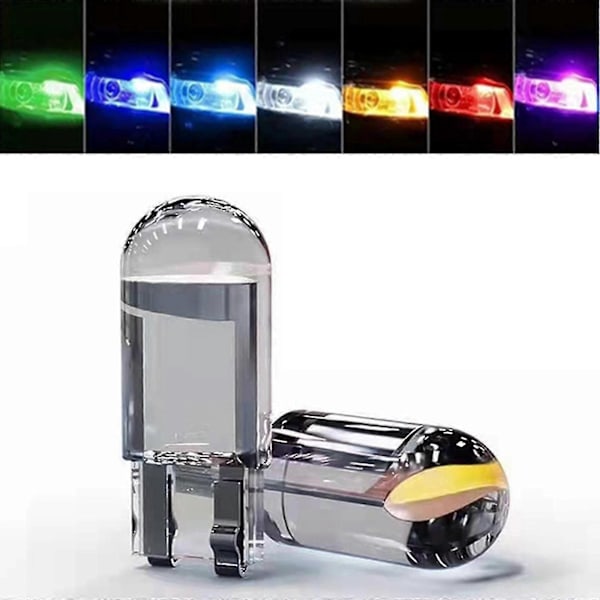 Led-merkkilamppu 194 Auton lukuvalot T10 W5w Kupu Kiila Rekisterikilven valo 10x Valkoinen