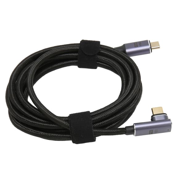 USB C till USB C-kabel Multifunktion 8K 60Hz Höghastighet 20Gbps PD 100W Snabbladdning USB 4.0 Magnetisk Datakabel 78.7in Medium Armbåge
