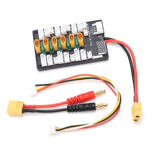 1S-3S B6 Parallel Opladningskort Silikonekabel JST-stik Parallel Opladningsadapter